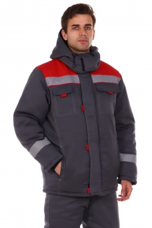 Костюм «КОС 549.1» серый с красным