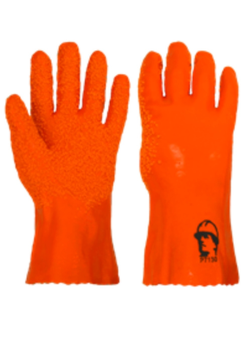 Перчатки для рыбообработки с крошкой пвх